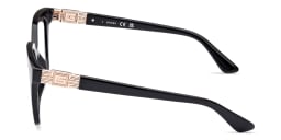 Shop Guess G Emblem Square Sunglasses in Shiny Black online.