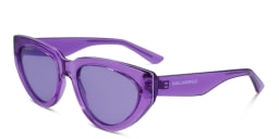 Shop KARL LAGERFELD Cat-Eye Sunglasses in Purple online.