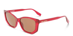 Shop KARL LAGERFELD Cat-Eye Sunglasses in Red online.
