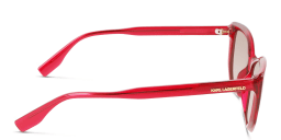 Shop KARL LAGERFELD Cat-Eye Sunglasses in Red online.