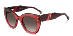 Shop Carolina Herrera Cat-Eye Sunglasses in Red online.