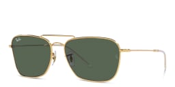 Shop Ray-Ban Reverse Unisex Square Sunglasses in Gold online.