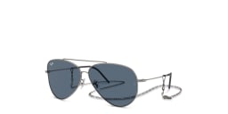 Shop Ray-Ban Reverse Unisex Pilot Sunglasses in Gunmetal/Dark Blue online.