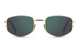 Shop DAVID BECKHAM Irregular Sunglasses in Gold Honey Havana online.
