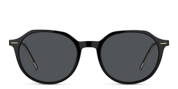 Shop Hugo Boss Round Sunglasses in Black online.