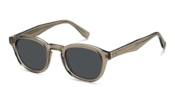 Shop Tommy Hilfiger Round Sunglasses in Beige online.