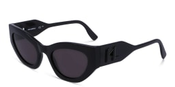 Shop KARL LAGERFELD Cat-Eye Sunglasses in Grey online.