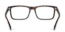 Shop Emporio Armani Wide Pillow Eyeglasses in Havana online.