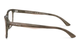 Shop Emporio Armani Pillow Eyeglasses in Green online.