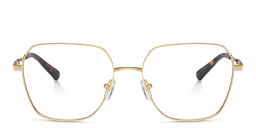 Shop Michael Kors Avignon Wide Square Eyeglasses in Gold online.