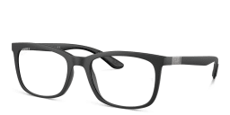 Shop Ray-Ban Unisex Pillow Eyeglasses in Sand Black online.