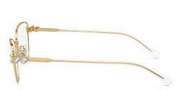 Shop Swarovski Crystal-Embellished Cat-Eye Eyeglasses in Gold online.