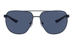 Shop Armani Exchange A|X Logo Pilot Sunglasses in Pink online.
