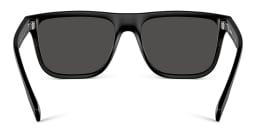 Shop BURBERRY Square Sunglasses in Matte Black online.