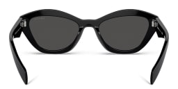 Shop PRADA Butterfly Sunglasses in Black online.