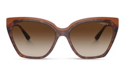 Shop Vogue Eyewear Cat-Eye Sunglasses in Brown online.