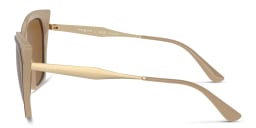 Shop Vogue Eyewear Cat-Eye Sunglasses in Brown online.