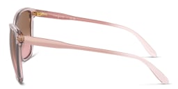 Shop Vogue Eyewear Logo-Print Cat-Eye Sunglasses in Pink online.