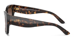 Shop Vogue Eyewear Square Sunglasses in Havana online.
