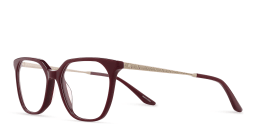 Shop TRICE Logo Cat-Eye Eyeglasses in Burgundy online.
