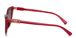 Shop Michael Kors Harbour Island Cat-Eye Sunglasses in Red online.