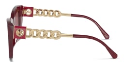 تسوق نظارات شمسية كات آي مايكل كورس بلون أحمر أونلاين.