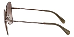 Shop Swarovski Crystal Cat-Eye Sunglasses in Brown online.