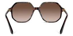 Shop Swarovski Rhinestone-Embellished Oversized Irregular Sunglasses in Havana online.