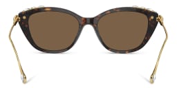 Shop Swarovski Crystal-Embellished Cat-Eye Sunglasses in Havana online.