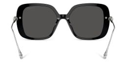 Shop Swarovski Crystal-Embellished Oversized Square Sunglasses in Black online.