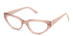 Shop Guess Logo Cat-Eye Eyeglasses in Pink online.