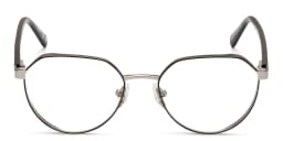Shop Guess Logo Irregular Eyeglasses in Black online.