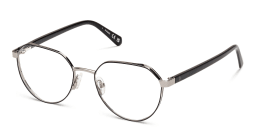 Shop Guess Logo Irregular Eyeglasses in Black online.