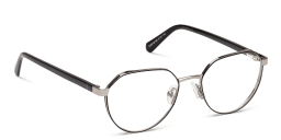 Shop Guess Logo Irregular Eyeglasses in Black online.