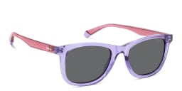 Shop Polaroid Kids Logo Kids Square Sunglasses in Purple online.