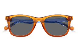 Shop Polaroid Kids Logo Kids Square Sunglasses in Orange online.