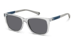 Shop Polaroid Kids Logo Kids Square Sunglasses in Grey online.