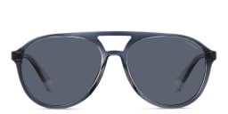 Shop Polaroid Logo Unisex Aviator Sunglasses in Grey/Blue online.