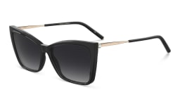 Shop Carolina Herrera Rhinestone-Embellished Cat-Eye Sunglasses in Black online.