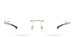 Shop Carrera Ducati Carduc Rimless Rectangle Eyeglasses in Gold online.