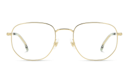 Shop Carrera Logo Irregular Eyeglasses in Gold online.