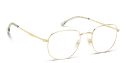 Shop Carrera Logo Irregular Eyeglasses in Gold online.