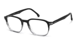 Shop Carrera Logo Square Eyeglasses in Black online.