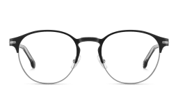 Shop Carrera Logo Round Eyeglasses in Black online.