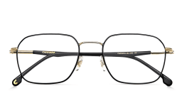 Shop Carrera Logo Unisex Irregular Eyeglasses in Black online.