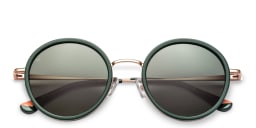 Shop Woodys Bella Round Sunglasses in Green online.
