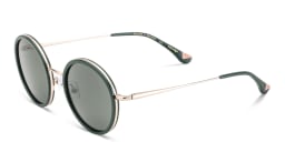 Shop Woodys Bella Round Sunglasses in Green online.