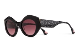 Shop Woodys Gisele Butterfly Sunglasses in Black online.