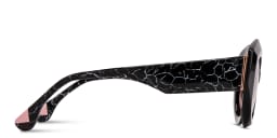 Shop Woodys Gisele Butterfly Sunglasses in Black online.