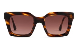 Shop Woodys Yuli Square Sunglasses in Havana online.